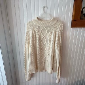 J. Crew wool blend mock neck (L)